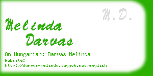 melinda darvas business card